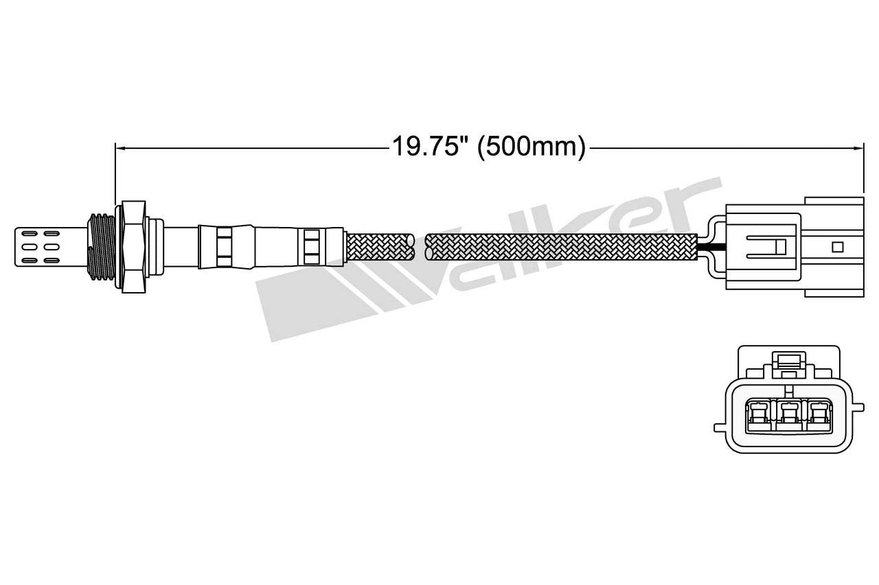 Walker Products Oxygen Sensor 250-23131