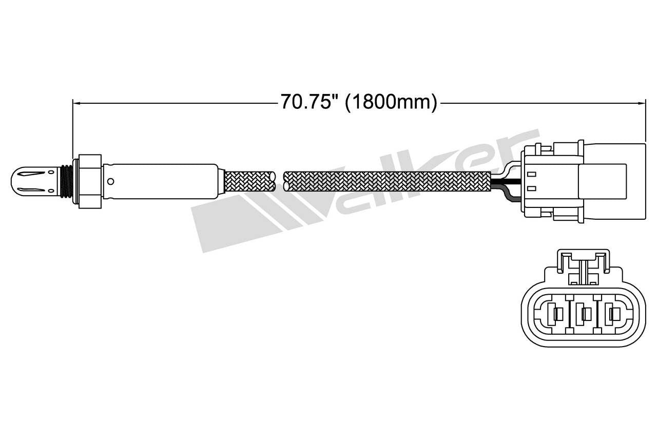 Walker Products Walker Products 250-23503 Oxygen Sensor 3-W Titania 250-23503