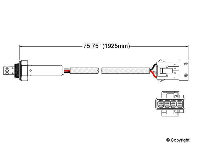 Walker Products Oxygen Sensor 250-23812