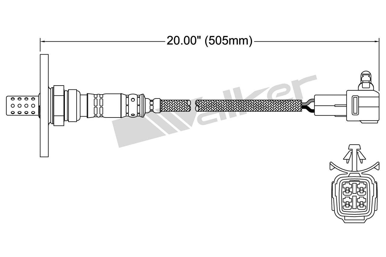Walker Products Oxygen Sensor 250-24056