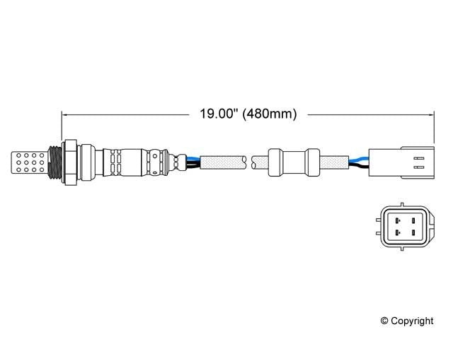 Walker Products Walker Products 250-24067 Oxygen Sensor 4-W Direct Fit 250-24067