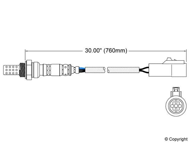 Walker Products Oxygen Sensor 250-24070