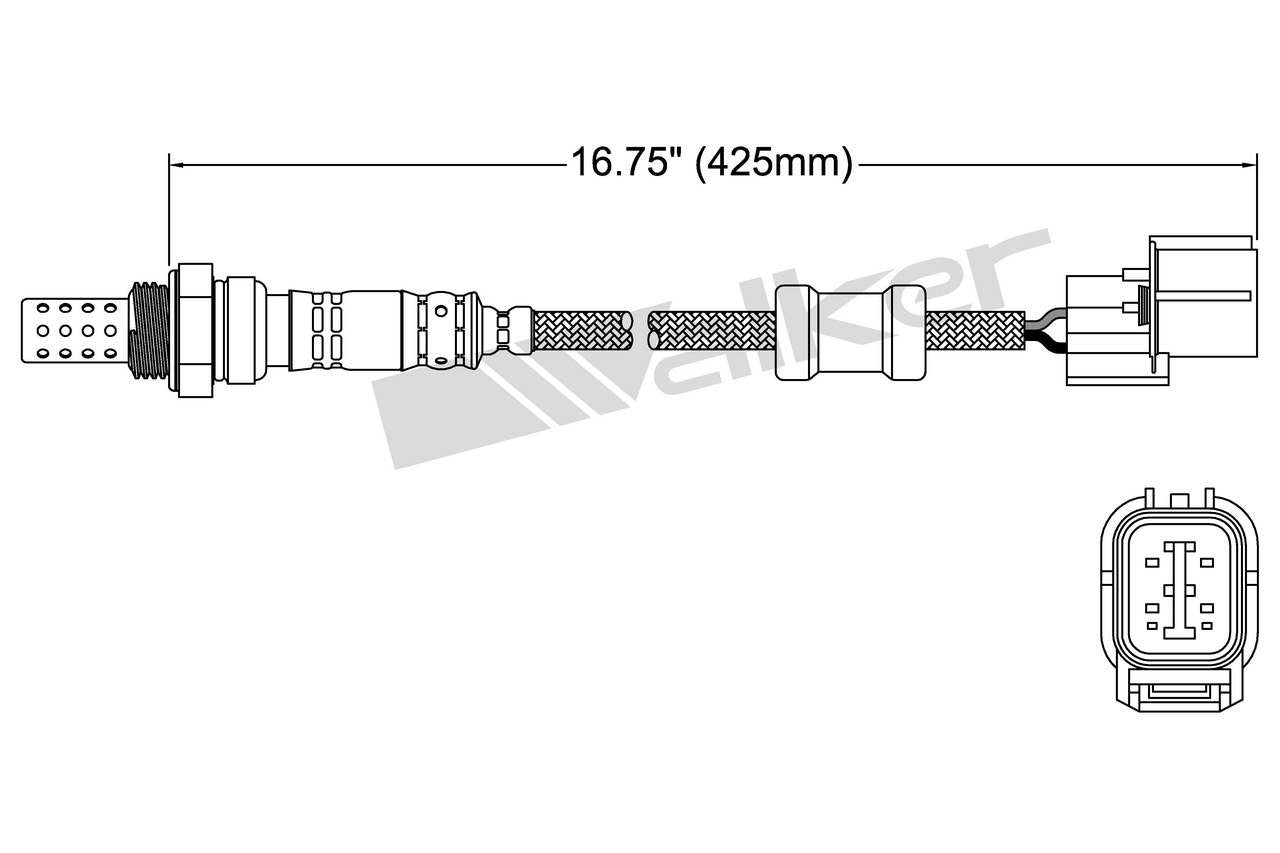 Walker Products Walker Products 250-24099 Oxygen Sensor 4-W Direct Fit 250-24099