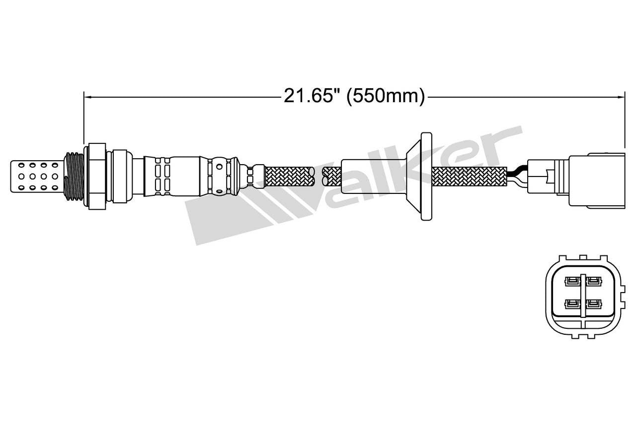 Walker Products Walker Products 250-24213 Oxygen Sensor 4-W Direct Fit 250-24213