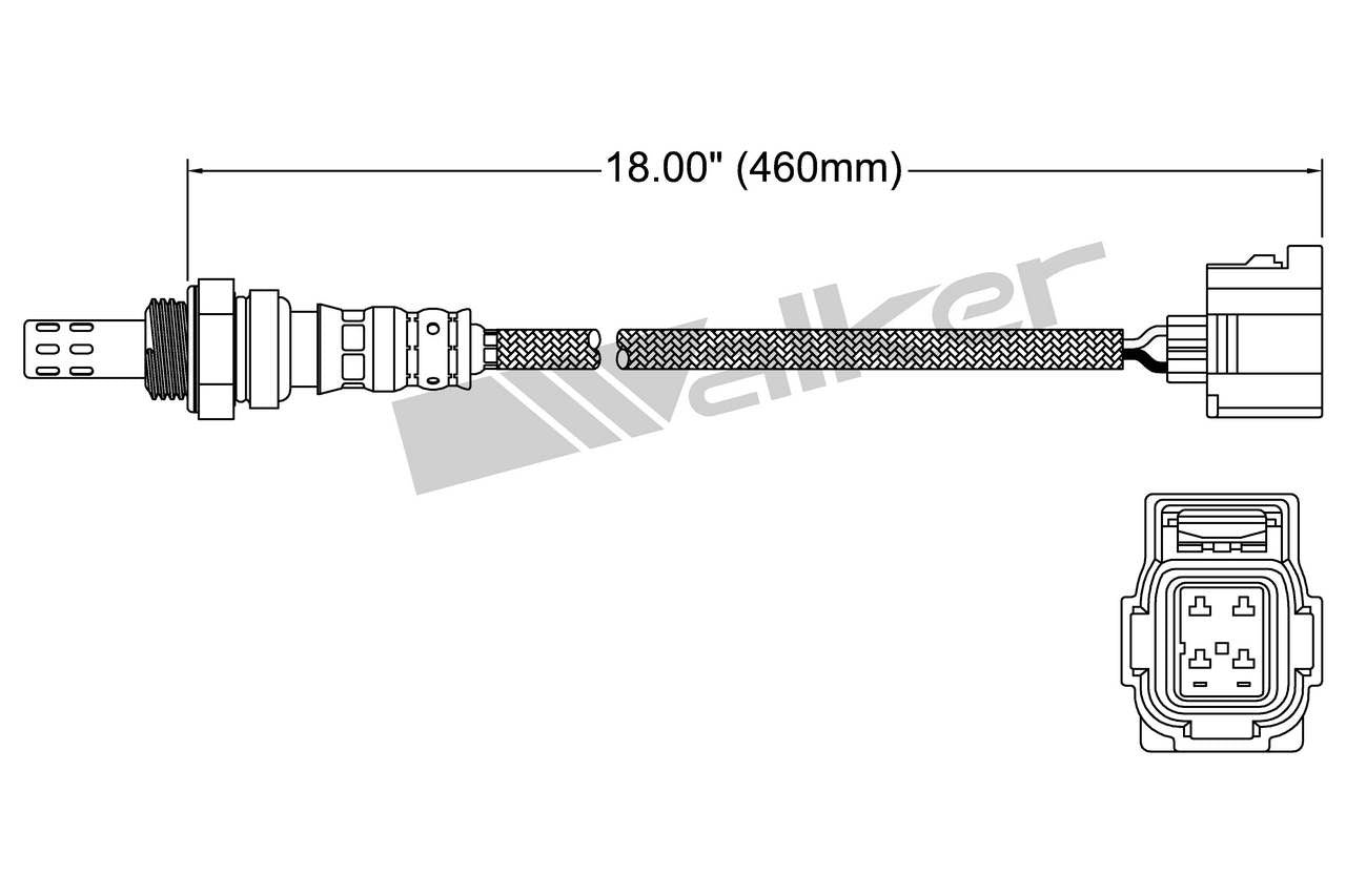 Walker Products Oxygen Sensor 250-24251