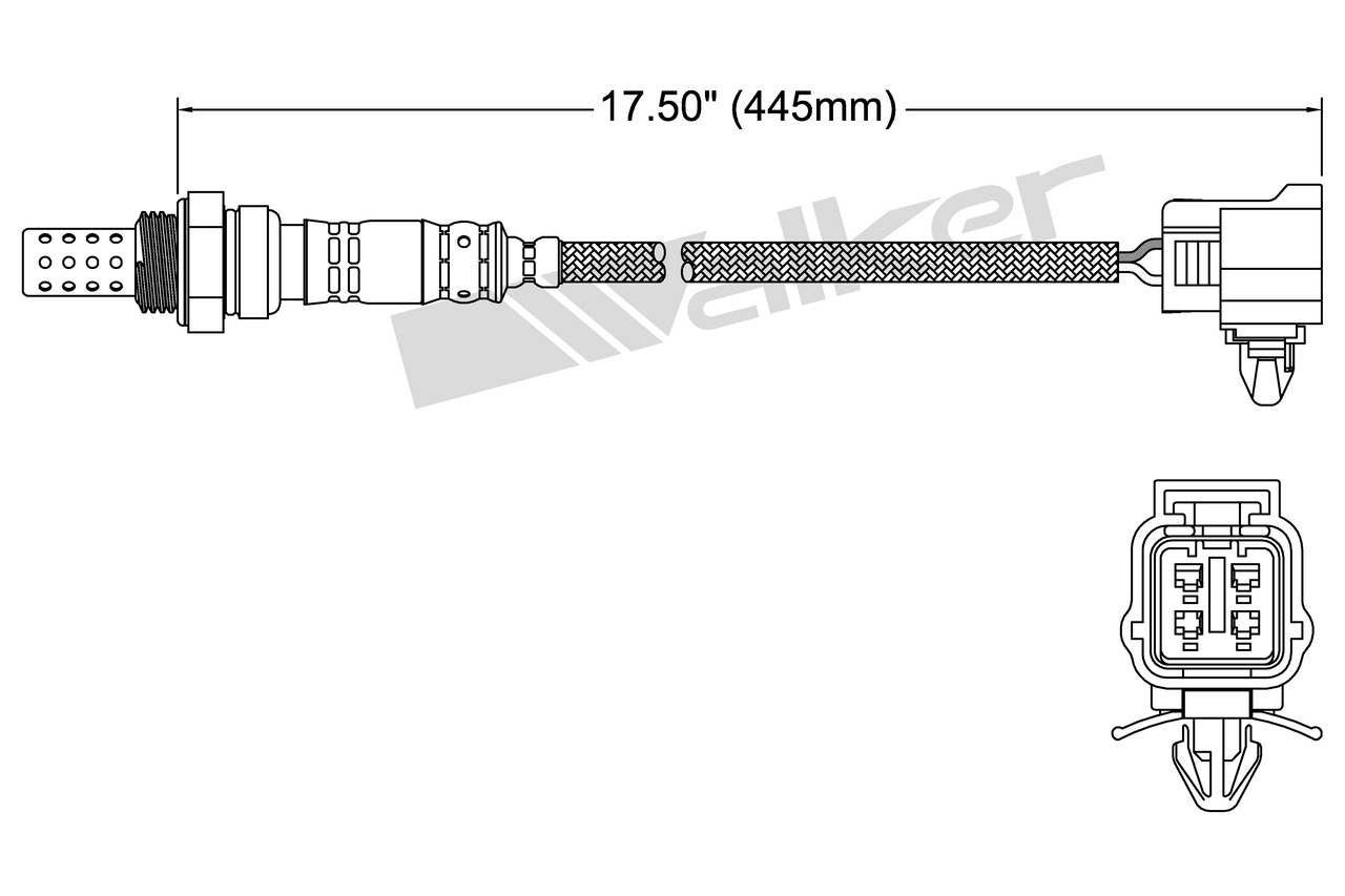 Walker Products Walker Products 250-24290 Oxygen Sensor 4-W Direct Fit 250-24290