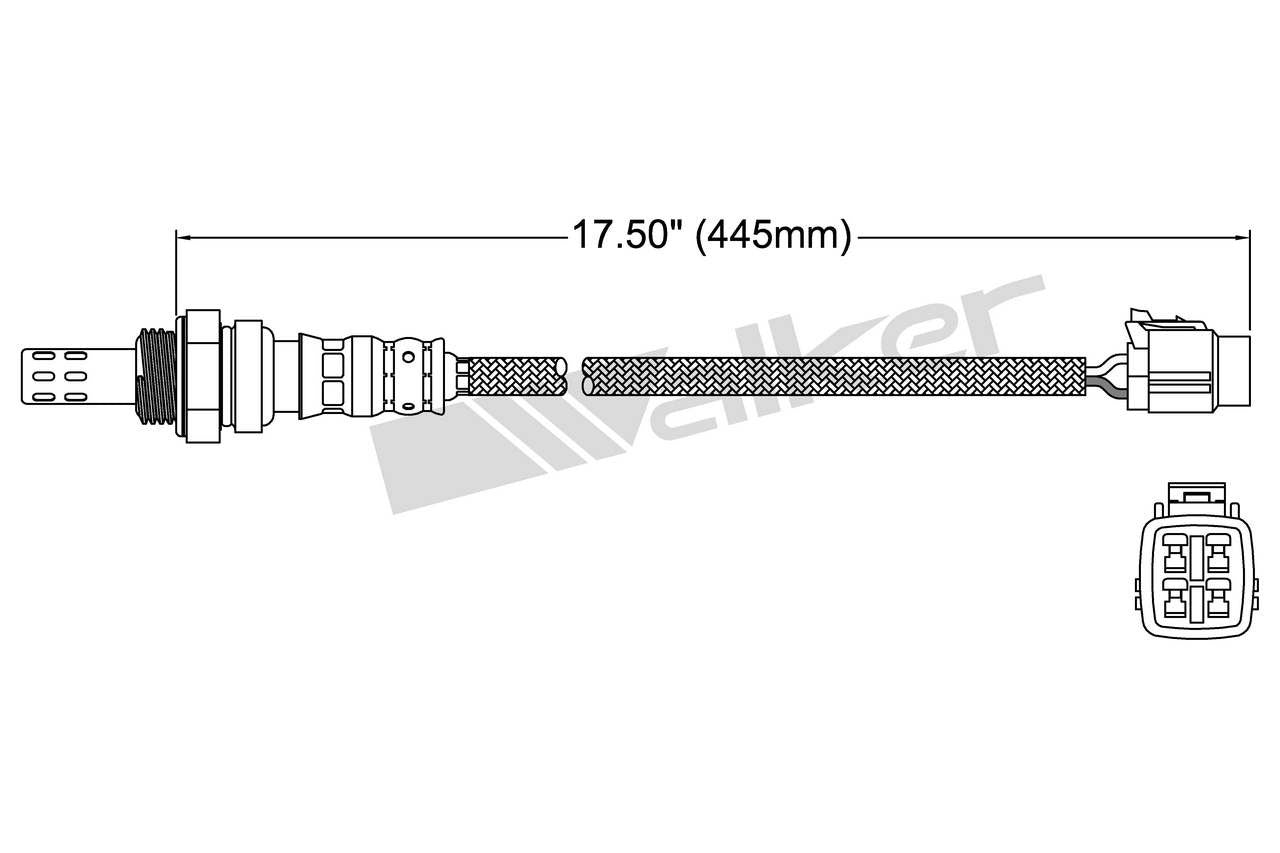 Walker Products Walker Products 250-24373 Oxygen Sensor 4-W Direct Fit 250-24373