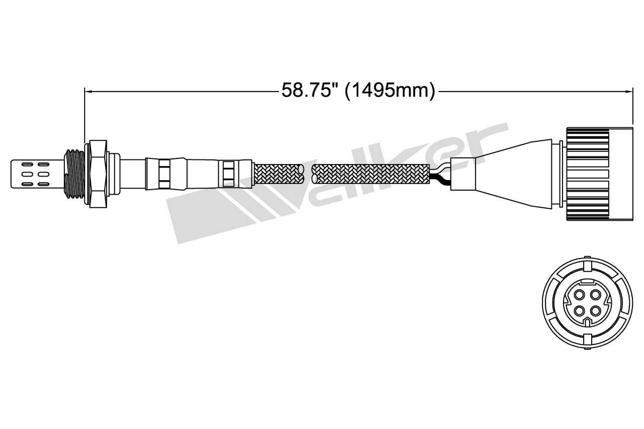 Walker Products Oxygen Sensor 250-24382