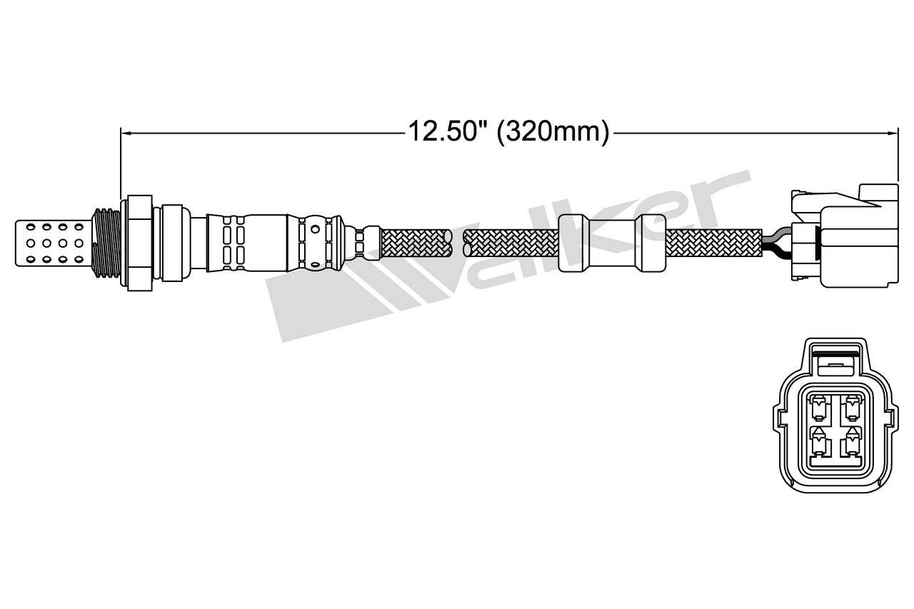 Walker Products Walker Products 250-24398 Oxygen Sensor 4-W Direct Fit 250-24398