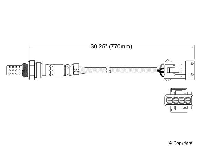 Walker Products Walker Products 250-24409 Oxygen Sensor 4-W Direct Fit 250-24409