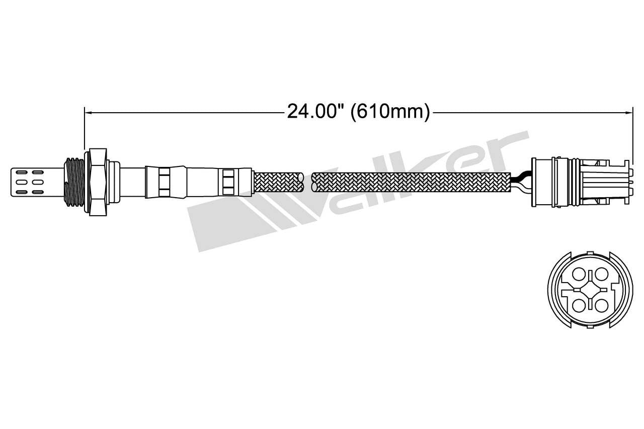 Walker Products Oxygen Sensor 250-24419