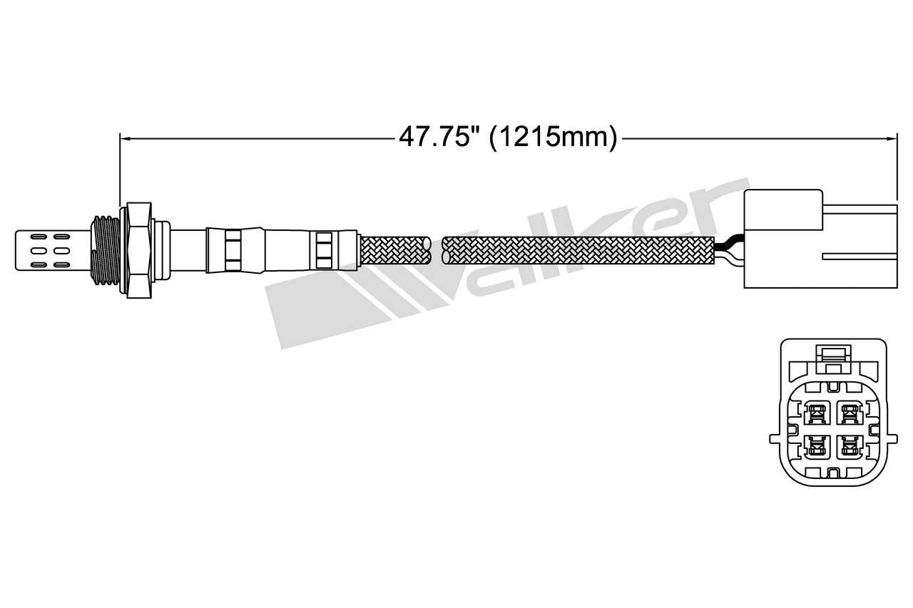 Walker Products Walker Products 250-24449 Oxygen Sensor 4-W Direct Fit 250-24449