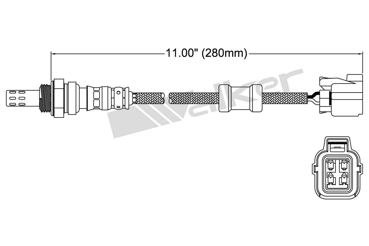 Walker Products Oxygen Sensor 250-24477