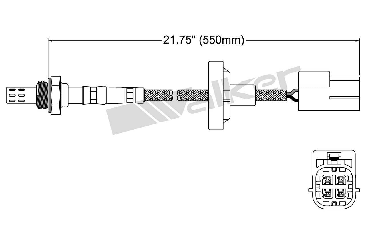 Walker Products Walker Products 250-24479 Oxygen Sensor 4-W Direct Fit 250-24479