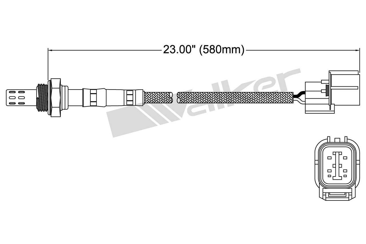 Walker Products Walker Products 250-24498 Oxygen Sensor 4-W Direct Fit 250-24498