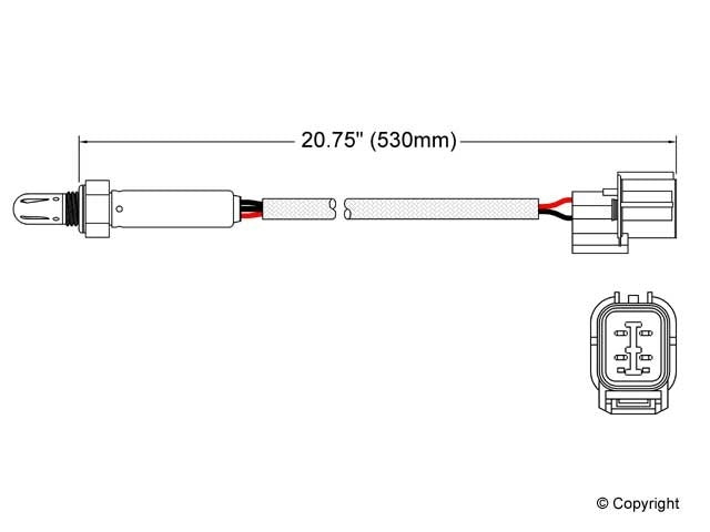 Walker Products Oxygen Sensor 250-24512