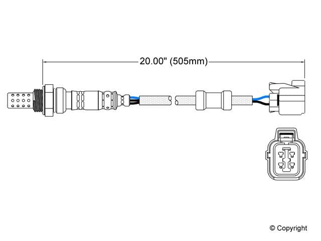 Walker Products Oxygen Sensor 250-24621
