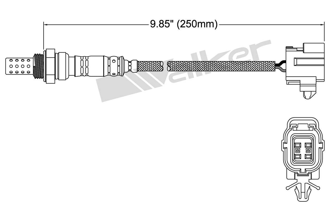 Walker Products Oxygen Sensor 250-24634