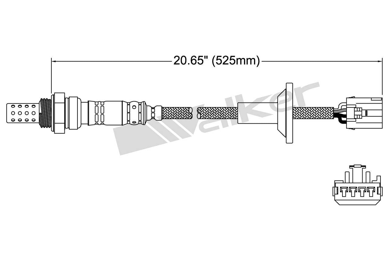 Walker Products Walker Products 250-24645 Oxygen Sensor 4-W Direct Fit 250-24645