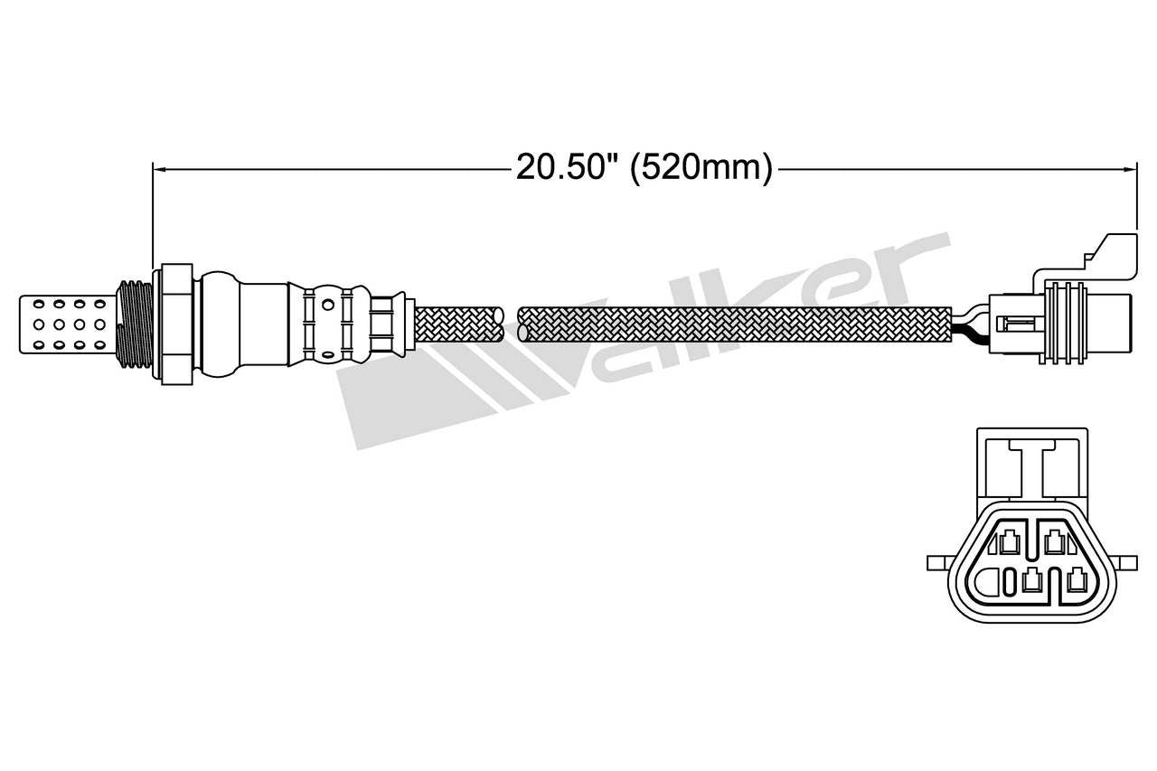 Walker Products Walker Products 250-24649 Oxygen Sensor 4-W Direct Fit 250-24649