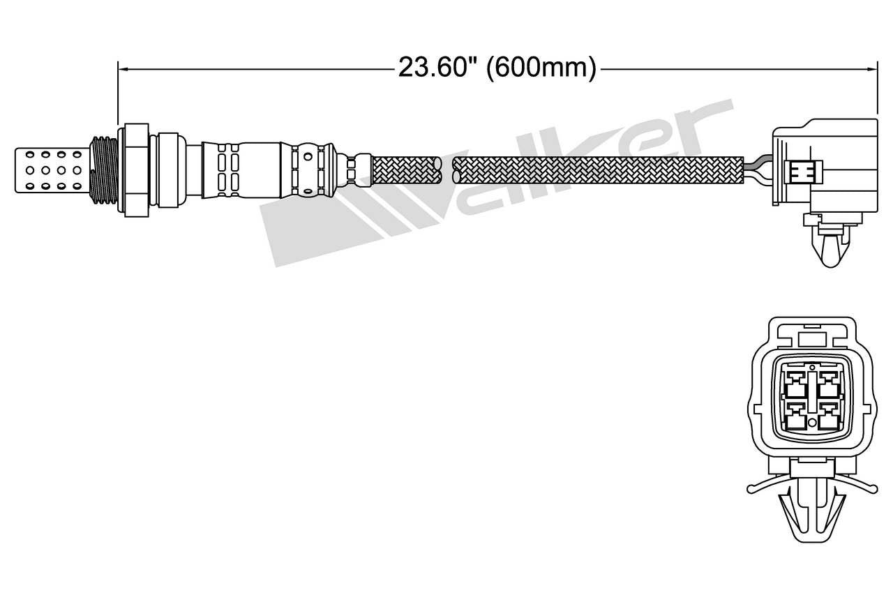 Walker Products Walker Products 250-24732 Oxygen Sensor 4-W Direct Fit 250-24732