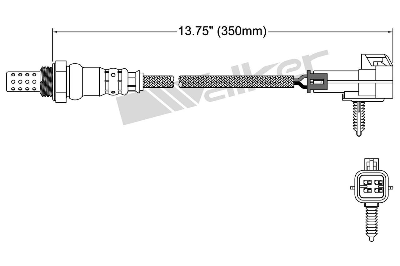 Walker Products Walker Products 250-24746 Oxygen Sensor 4-W Direct Fit 250-24746