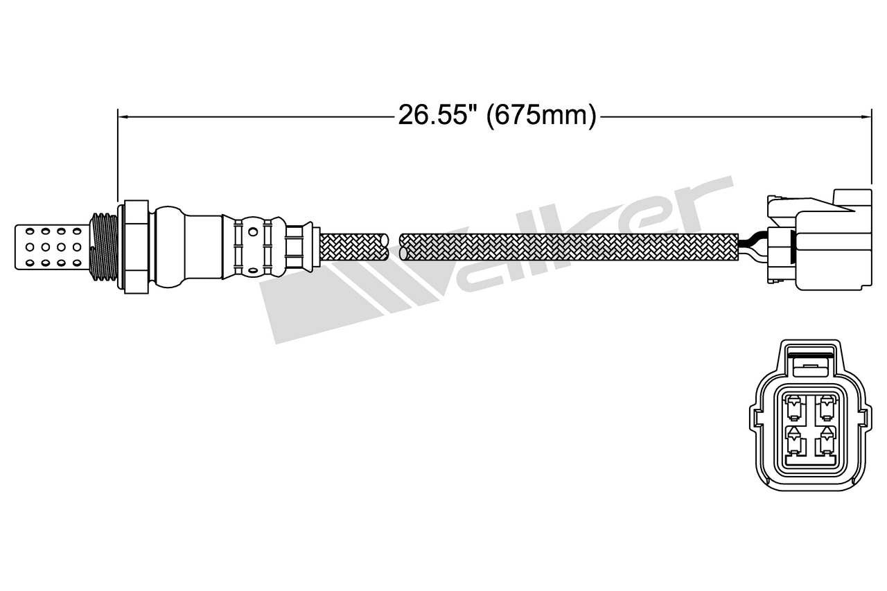 Walker Products Walker Products 250-24764 Oxygen Sensor 4-W Direct Fit 250-24764