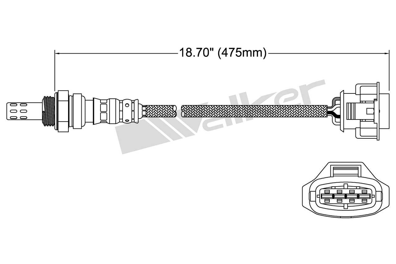 Walker Products Walker Products 250-24765 Oxygen Sensor 4-W Direct Fit 250-24765