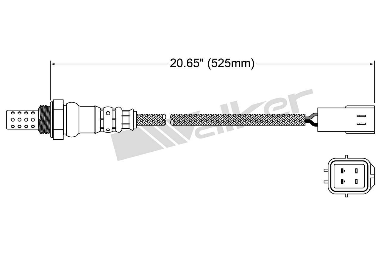 Walker Products Walker Products 250-24768 Oxygen Sensor 4-W Direct Fit 250-24768