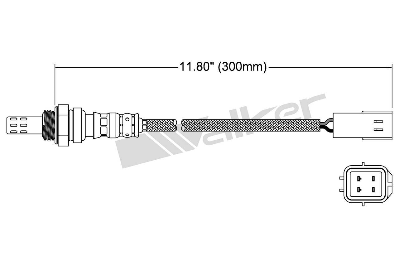 Walker Products Walker Products 250-24771 Oxygen Sensor 4-W Direct Fit 250-24771