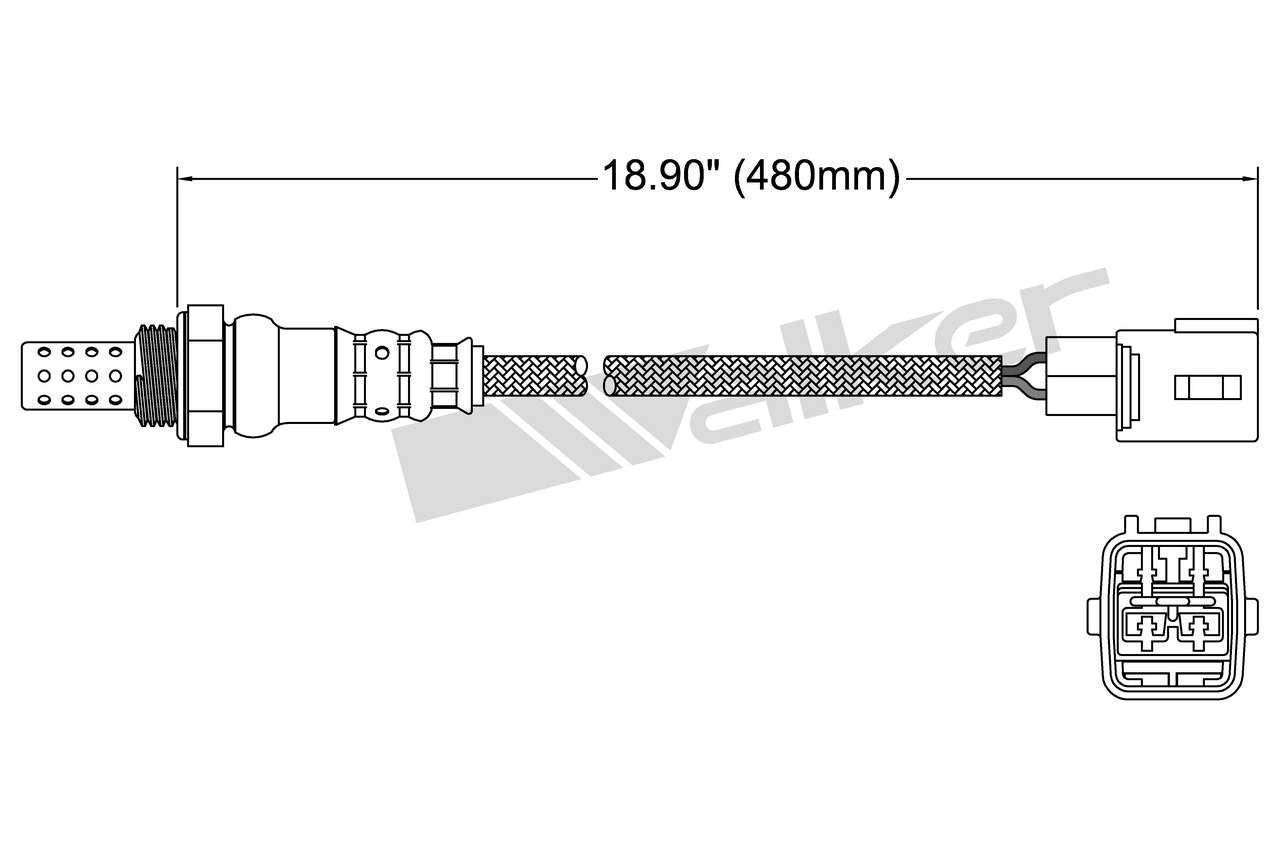 Walker Products Oxygen Sensor 250-24777