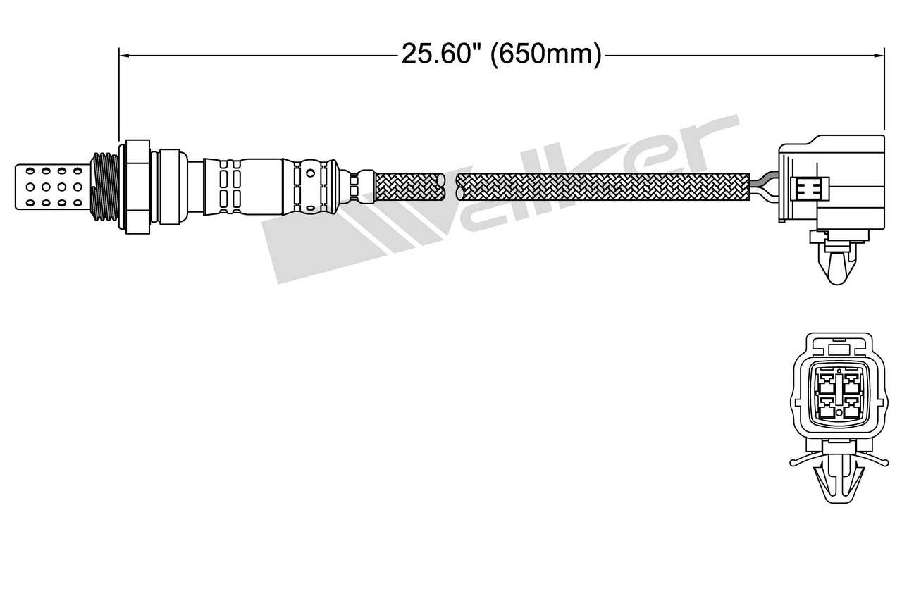 Walker Products Oxygen Sensor 250-24782