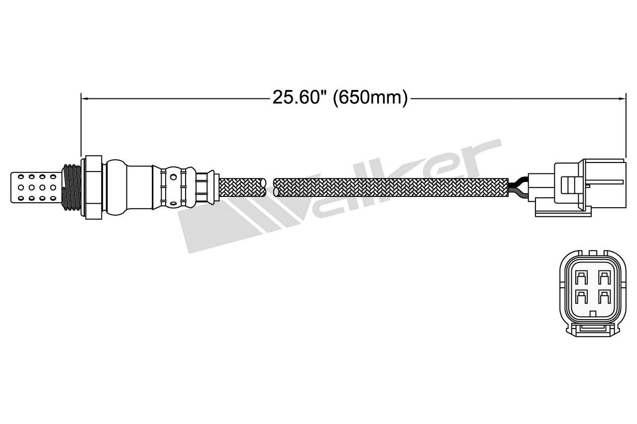 Walker Products Walker Products 250-24787 Oxygen Sensor 4-W Direct Fit 250-24787
