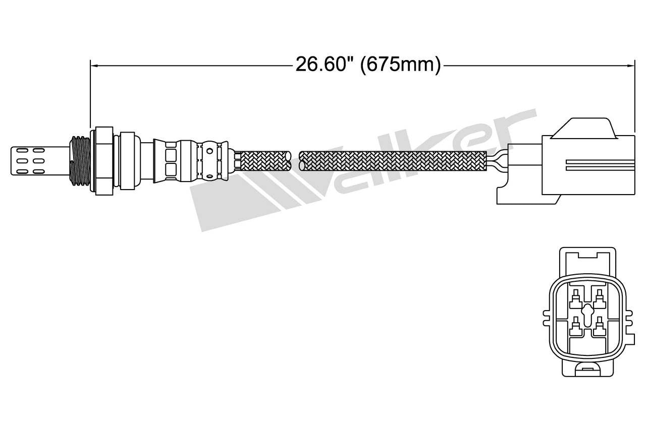 Walker Products Walker Products 250-24791 Oxygen Sensor 4-W Direct Fit 250-24791