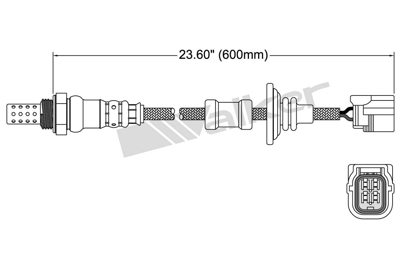 Walker Products Oxygen Sensor 250-24798
