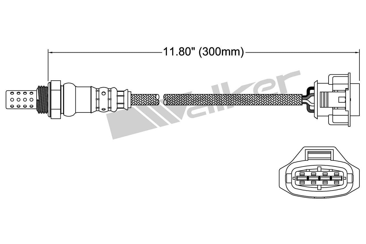 Walker Products Oxygen Sensor 250-24845
