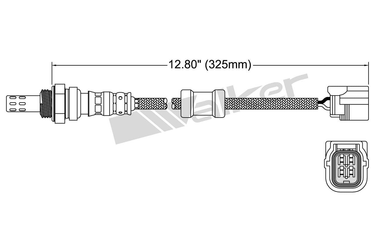 Walker Products Walker Products 250-24917 Oxygen Sensor 4-W Direct Fit 250-24917
