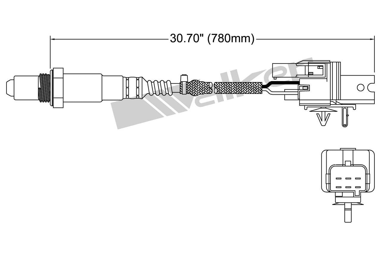 Walker Products Oxygen Sensor 250-25009