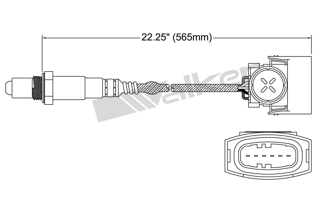 Walker Products Walker Products 250-25010 Oxygen Sensor 5-W Wideband 250-25010