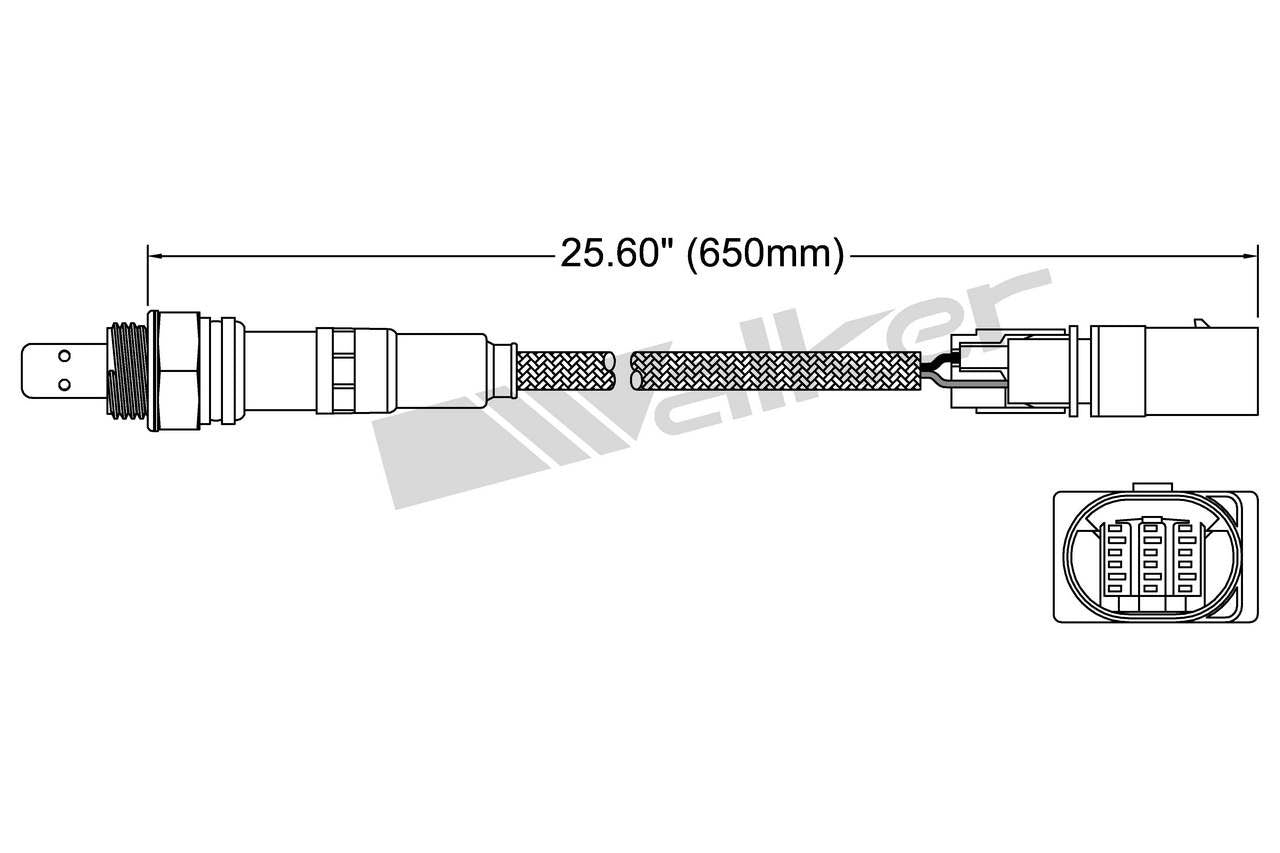 Walker Products Oxygen Sensor 250-25017