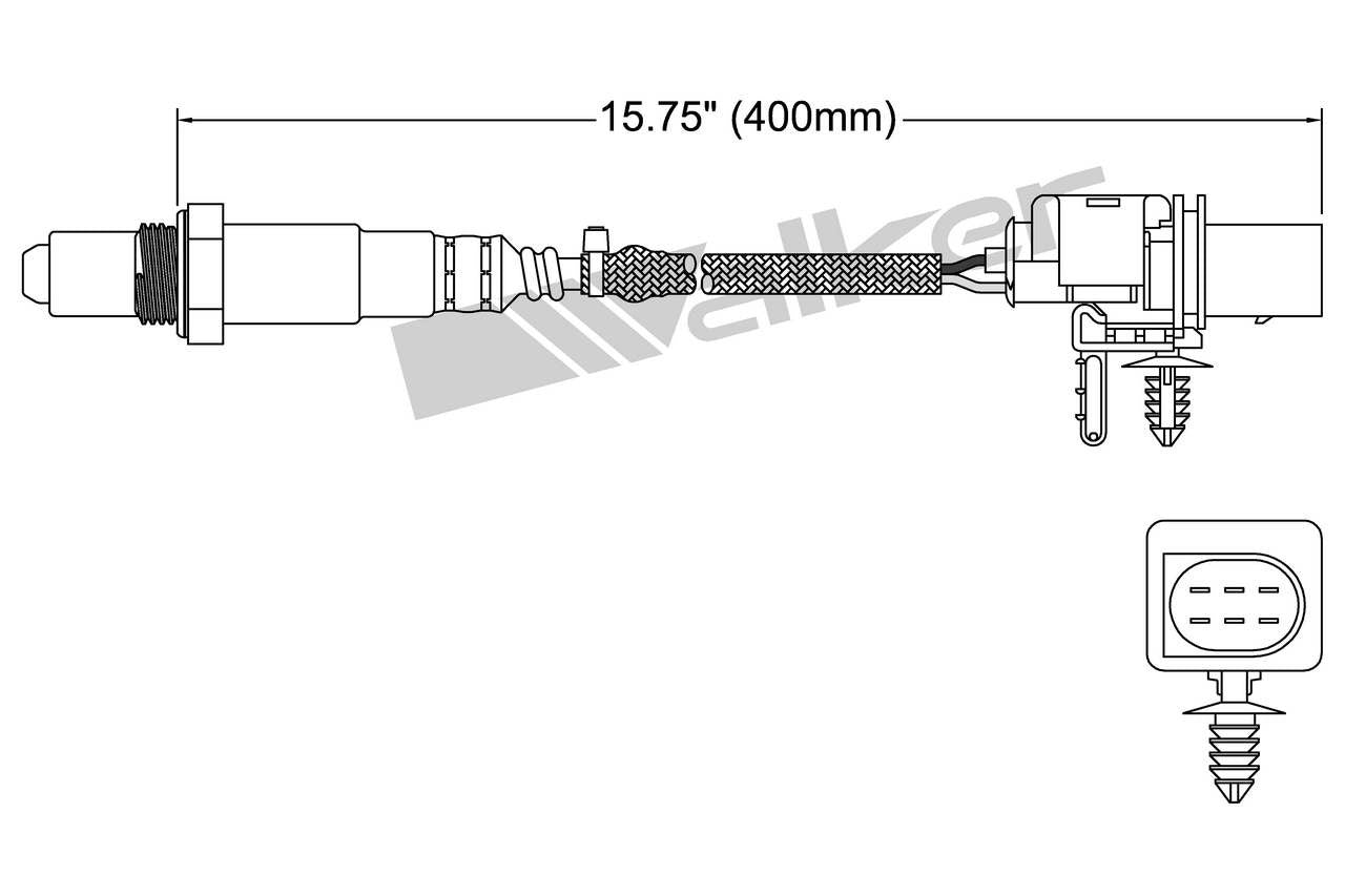 Walker Products Oxygen Sensor 250-25034