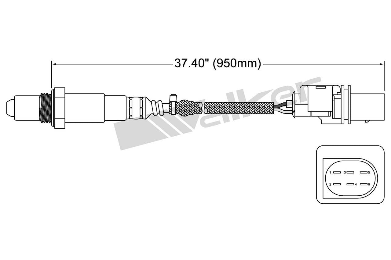 Walker Products Walker Products 250-25036 Oxygen Sensor 5-W Wideband 250-25036