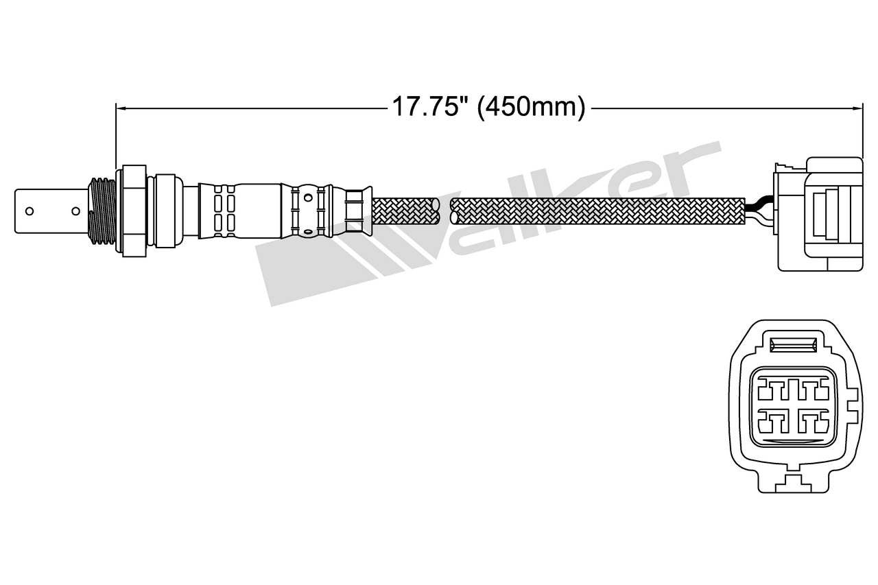 Walker Products Walker Products 250-54018 Oxygen Sensor 4-W Air Fuel Ratio 250-54018