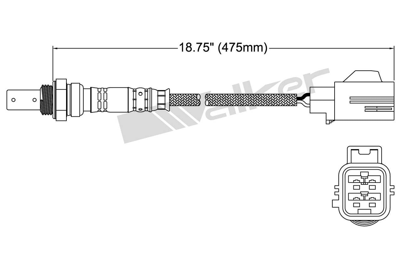Walker Products Oxygen Sensor 250-54028