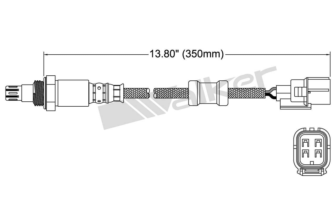Walker Products Oxygen Sensor 250-54038