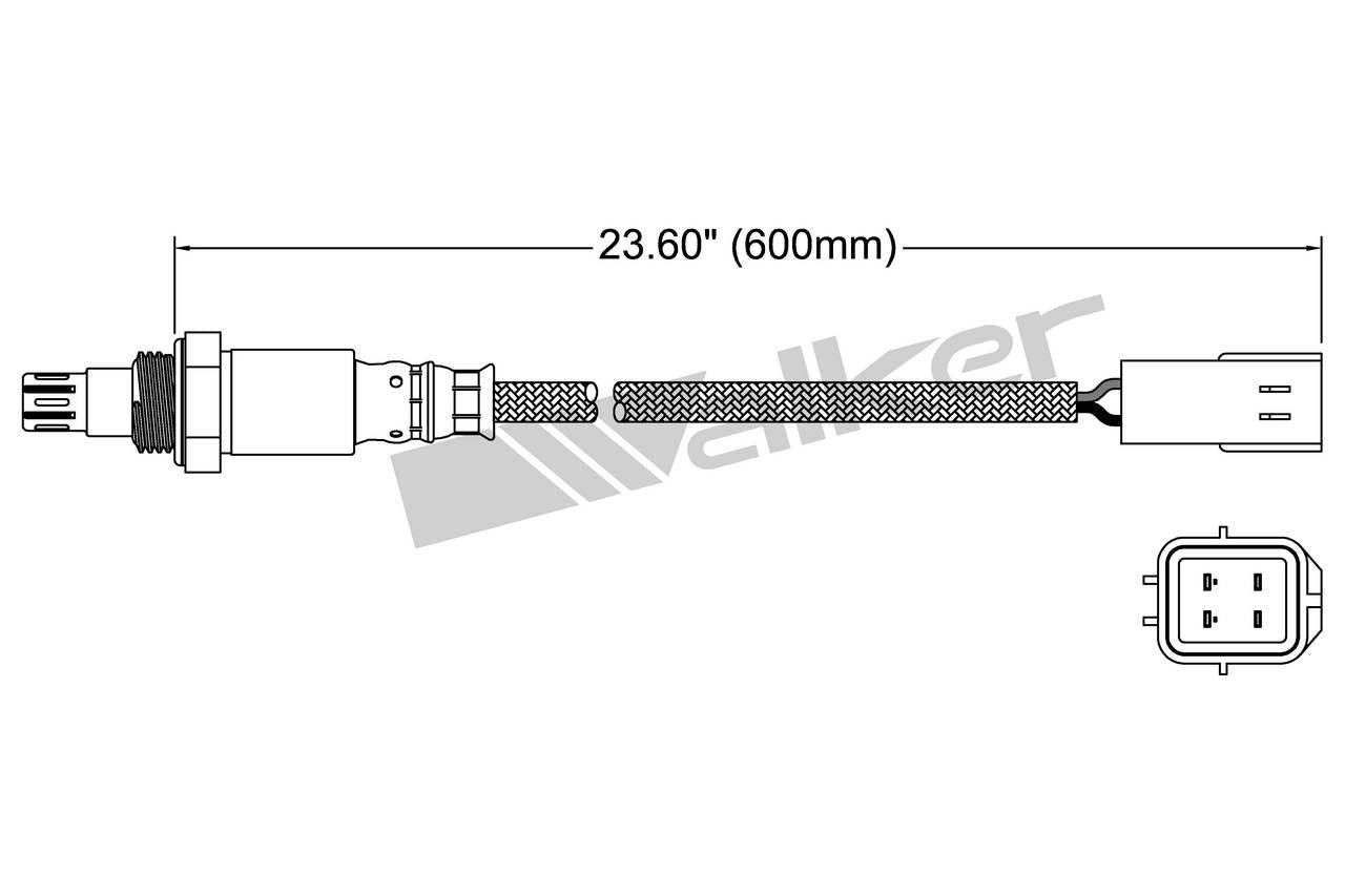 Walker Products Walker Products 250-54044 Oxygen Sensor 4-W Air Fuel Ratio 250-54044