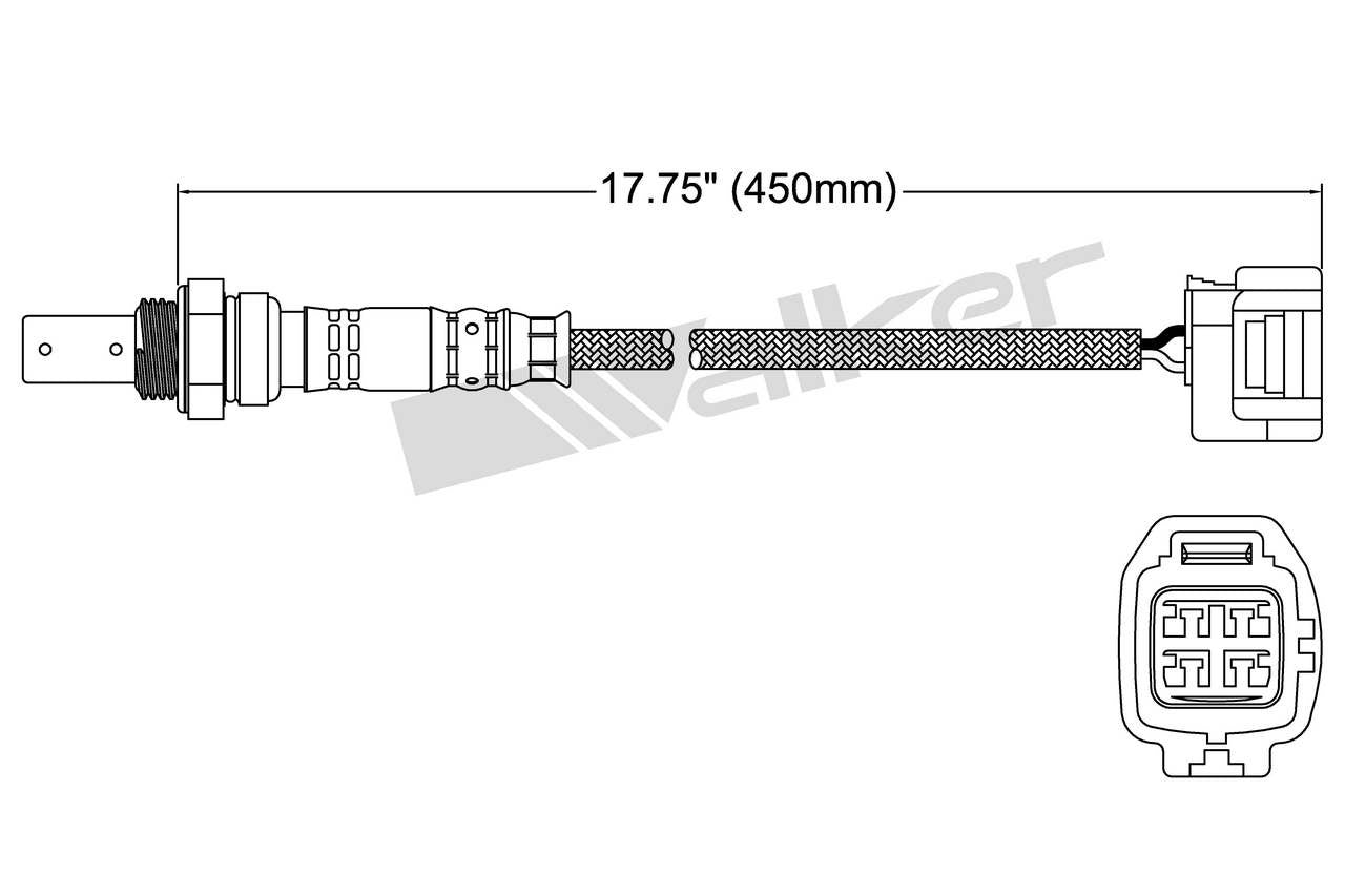 Walker Products Oxygen Sensor 250-54053