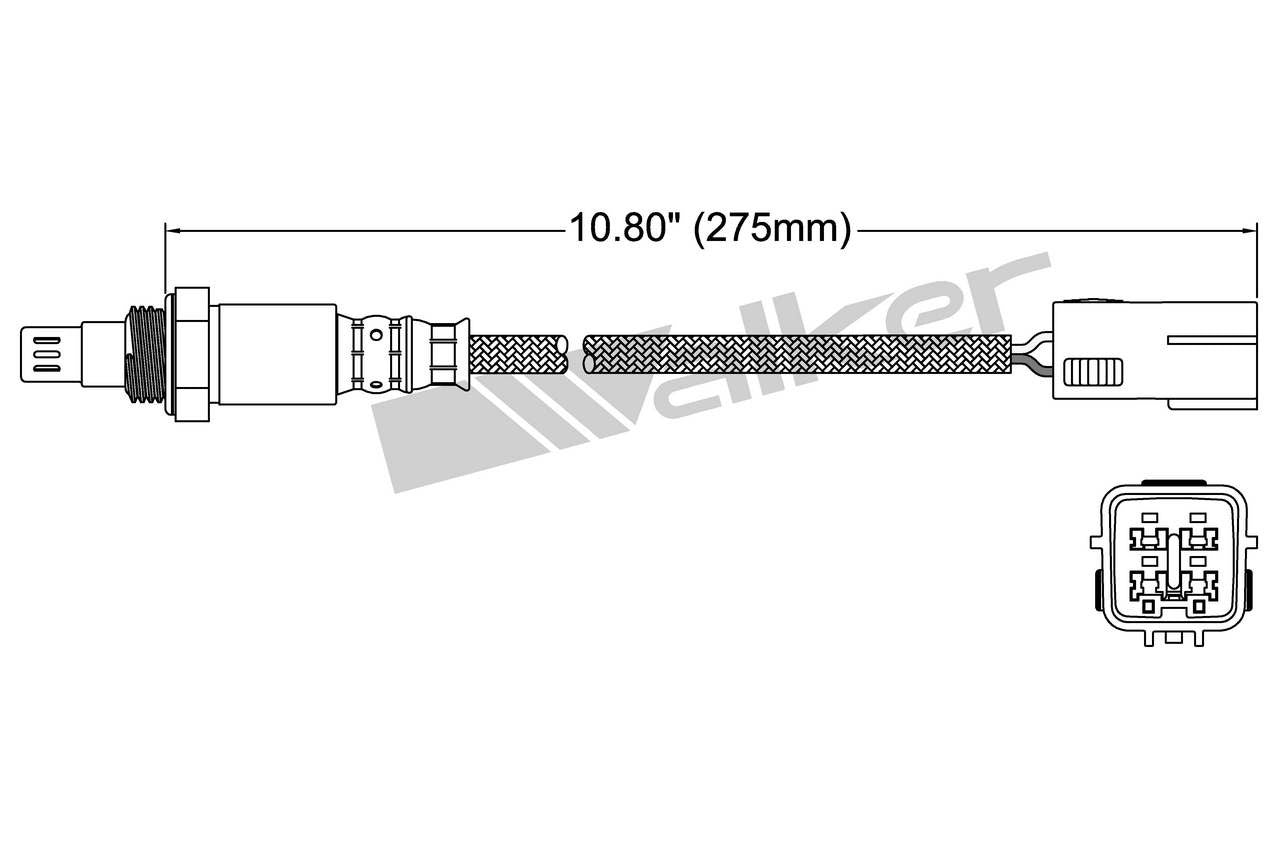Walker Products Oxygen Sensor 250-54064
