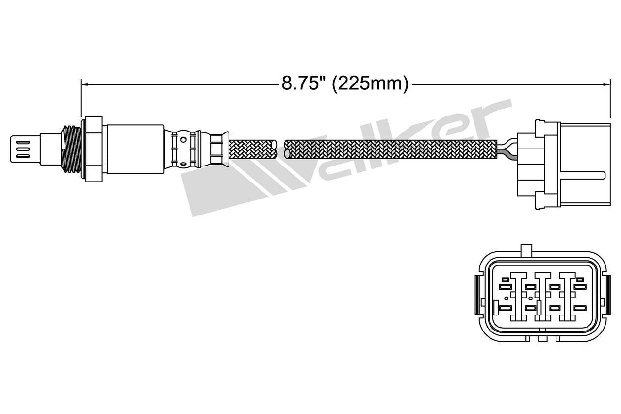 Walker Products Walker Products 250-54070 Oxygen Sensor 4-W Air Fuel Ratio 250-54070