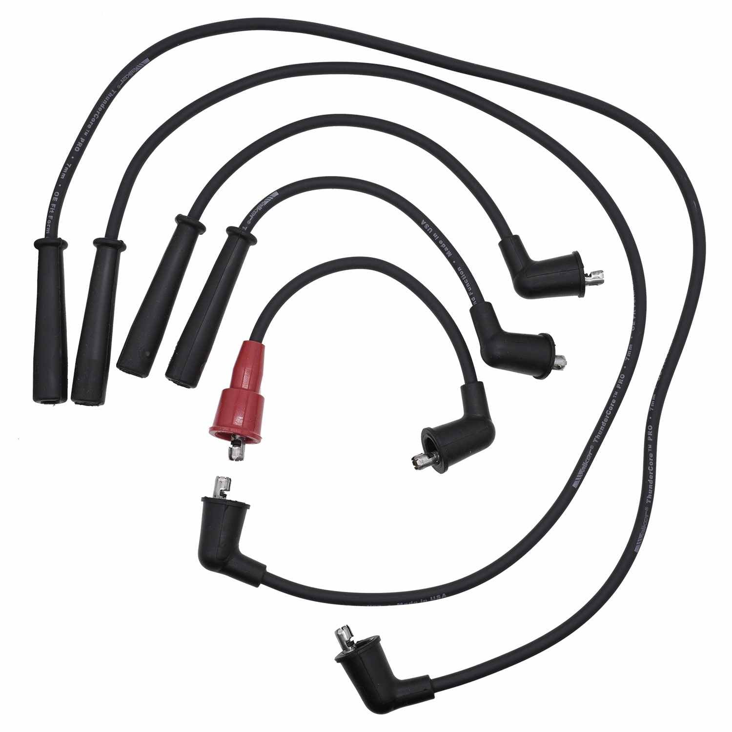 Walker Products ThunderCore PRO 924-1036 Spark Plug Wire Set 7MM 4-CYL 924-1036